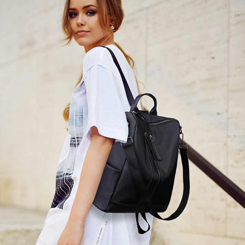 

Vintage Casual Women Back Pack Bags Summer Large Capacity Bags Woman Brand Designer Anti-theft Backpack for Teenager Girl Cheap