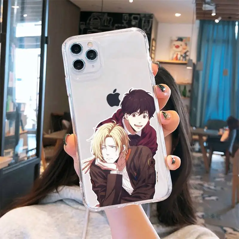 

Japan Anime Banana Fish Anime art Phone Case Transparent soft For iphone 5 6 7 8 11 12 s c se plus mini x xs xr pro max shell