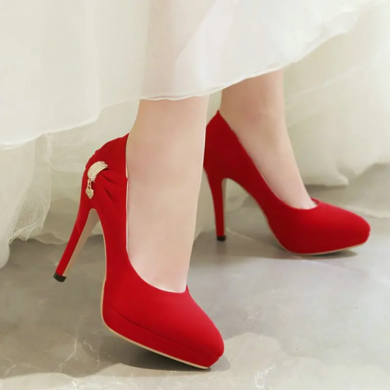 Женская пикантная обувь без застежки на очень тонком высоком каблуке Удобные