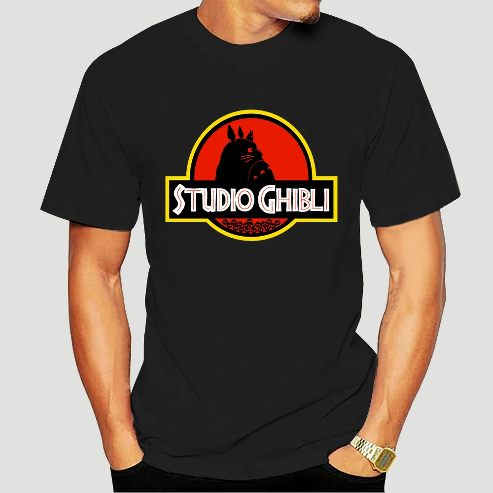 

Men T Shirt Studio Ghibli t-shirt black tshirts Women T-Shirt-
