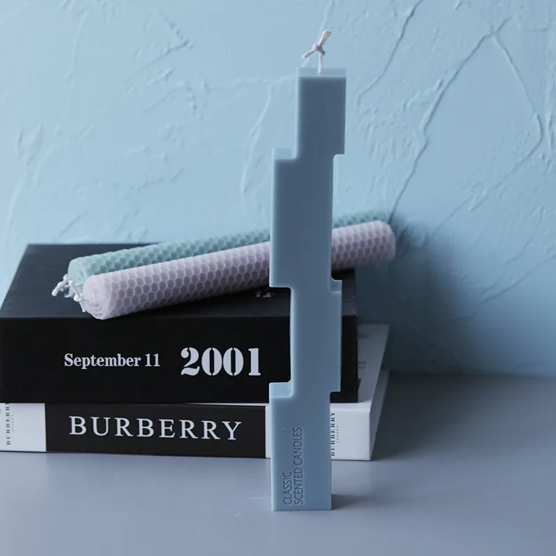 

Speical Shaped Strip Candle Silicone Mould European Simple Candle Molds Christmas Home Decoration Diy Handmade Candle Moulds