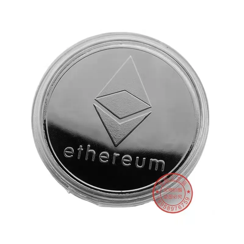 Монеты с золотым/серебряным покрытием 10 шт. креативные монеты для эфириума