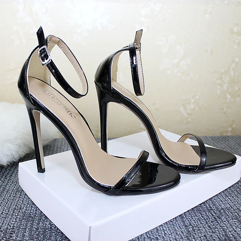

high heels sexy one line sandals women's high heels large 43