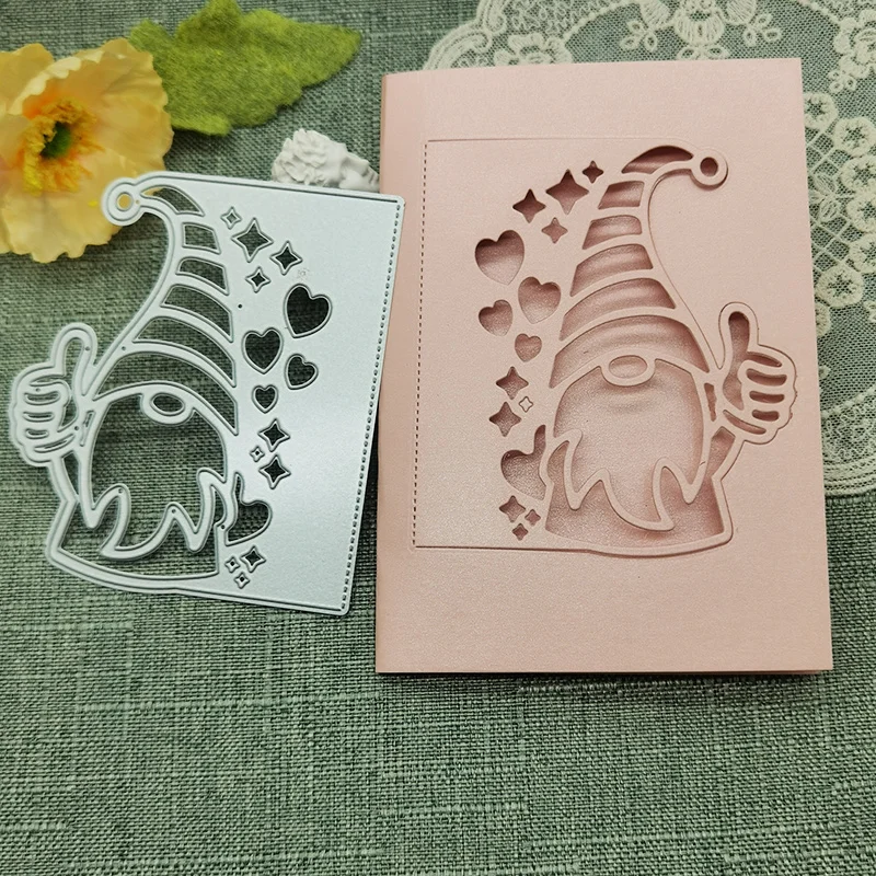

DIY Santa Claus Cutting dies Embossing Scrapbook Punch Stencil Handicraft Greeting Cards knife mold Decorative Crafts