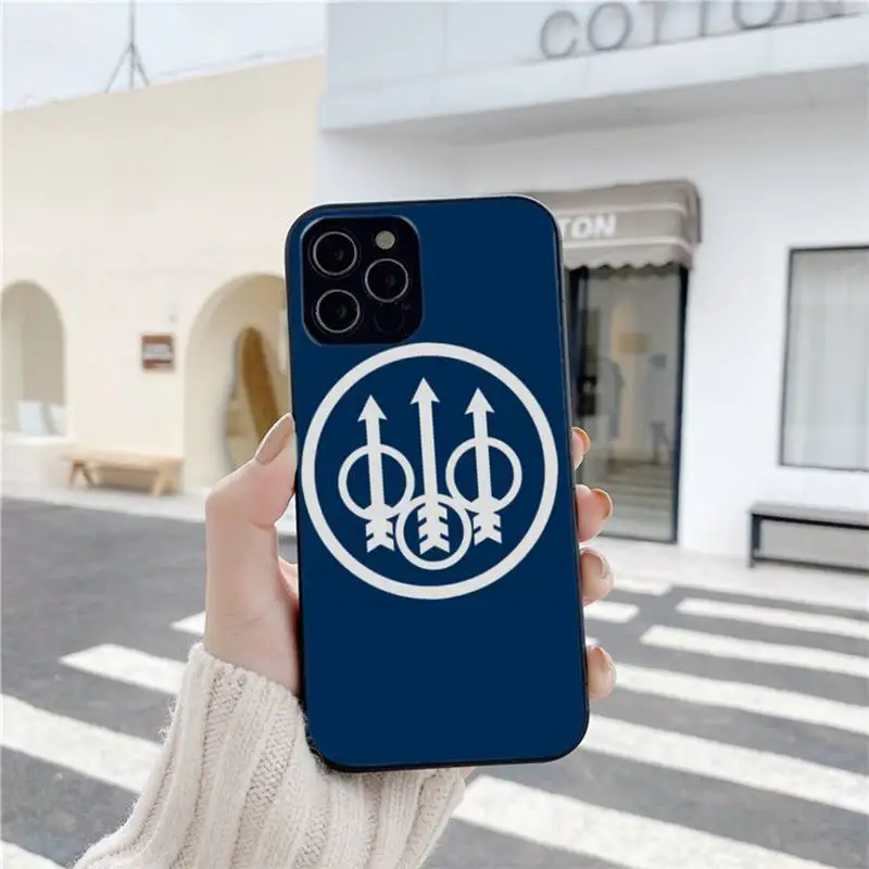 

Phone Case For Iphone 6 6s 7 8 Plus XR X XS XSmax 11 12 Pro Mini Max Gun Beretta Brand soft cover