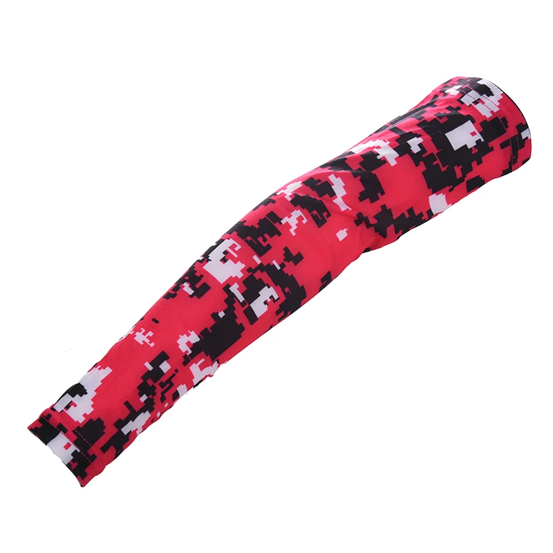 1x унисекс Спортивная компрессия рукав Бейсбол Футбол Баскетбол (розовый + черный