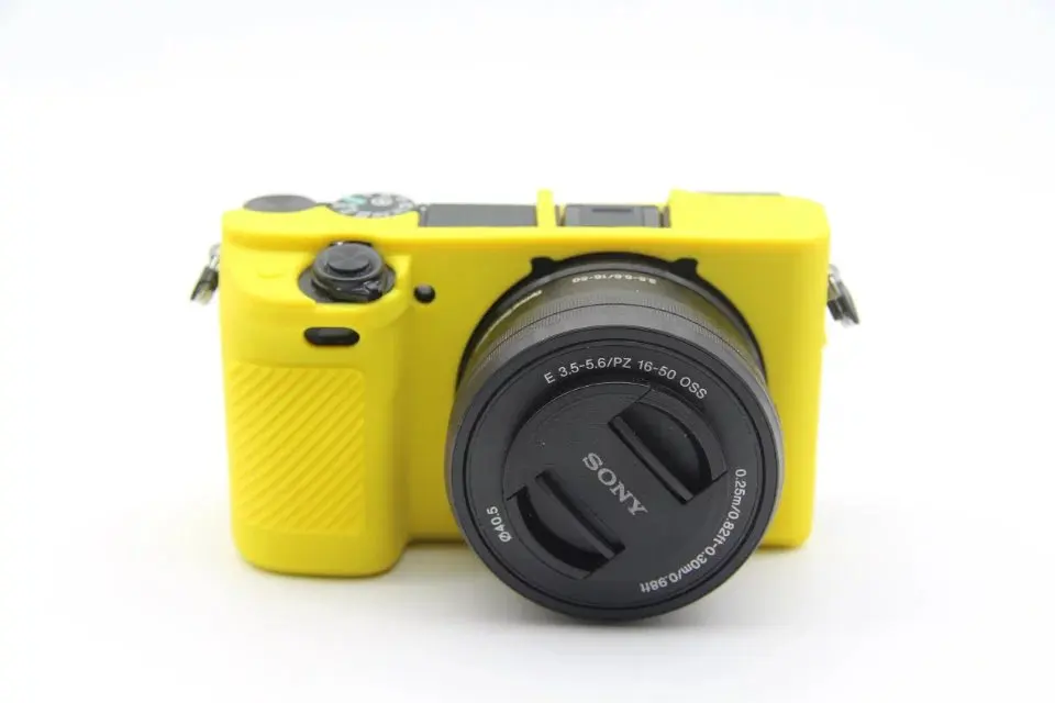 A6300A6400 Силиконовая кожа брони чехол корпус протектор для sony A6300/A6400 A7R III/A7M3 A7RM3/A9 ILCE-9/A7R IV A7RM4/A7 II A7M2 - Цвет: A6300A6400