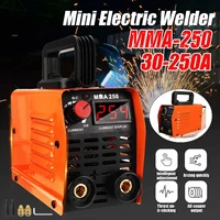 mini mma 250 gasless welding machine ac220v 5060hz no gas welder equipment household manual soldering tools