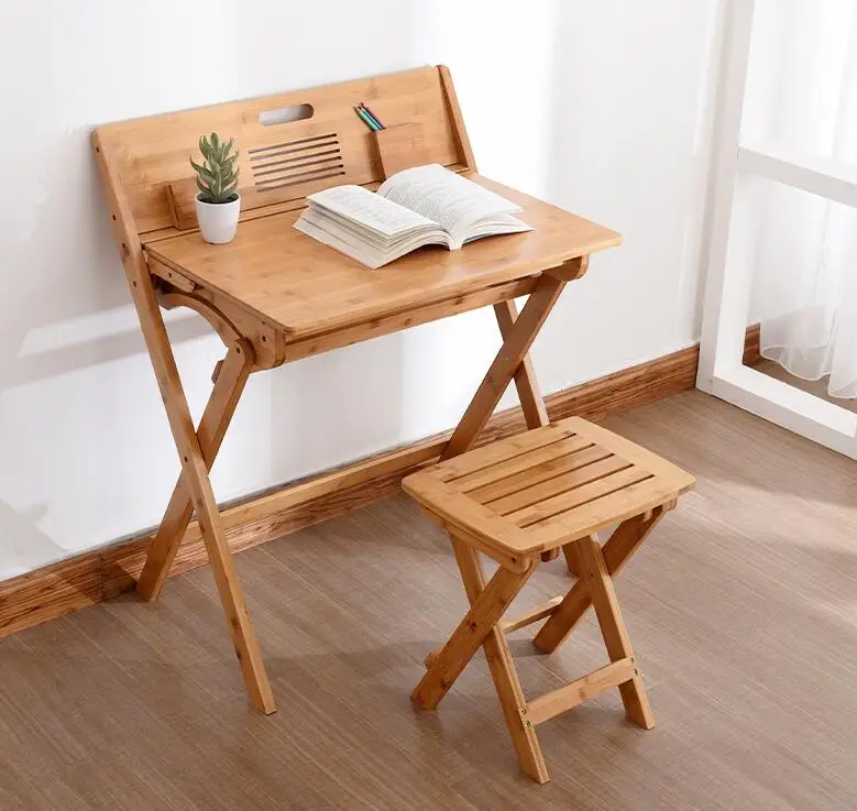 Современный бамбуковый компьютерный стол складной бамбуковая мебель детский