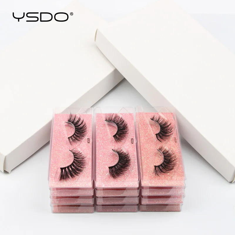 YSDO Lashes Wholesale 10/20/30/50/100 Pairs Mink Eyelashes Natural Long Faux 3D Makeup Thick False In Bulk | Красота и здоровье