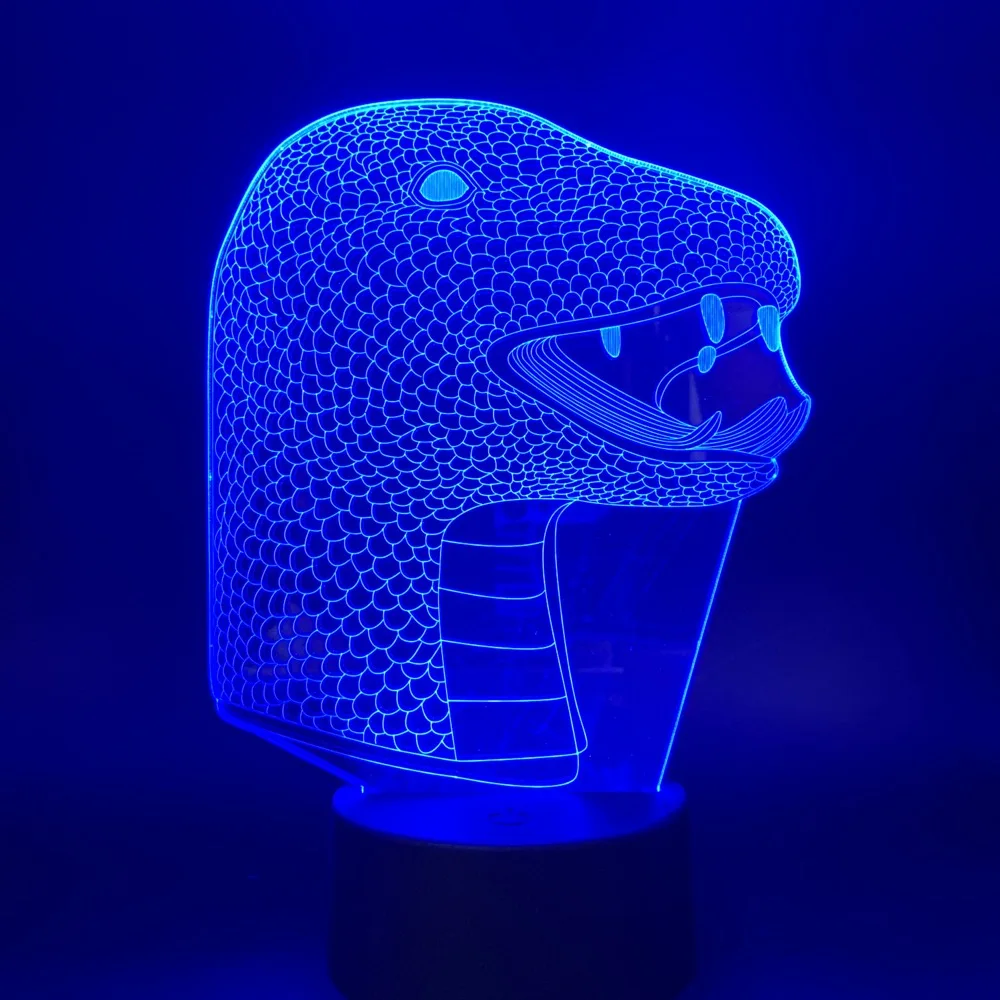 Светодиодный Ночной светильник в виде змеи для детей подарок на день рождения