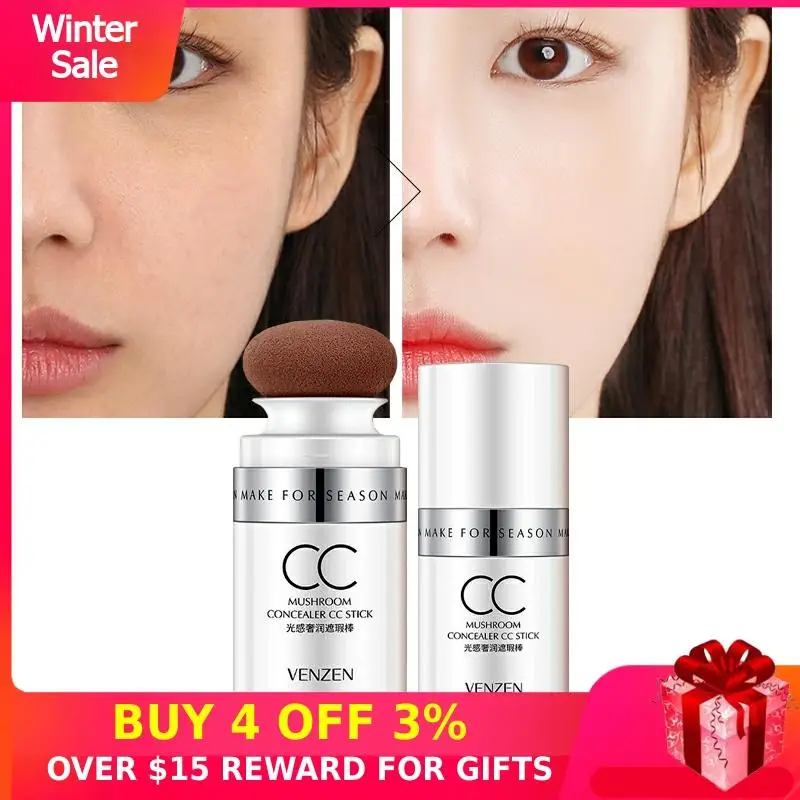 Водостойкая CC палочка отбеливающий консилер изоляция защита от пота пудра для