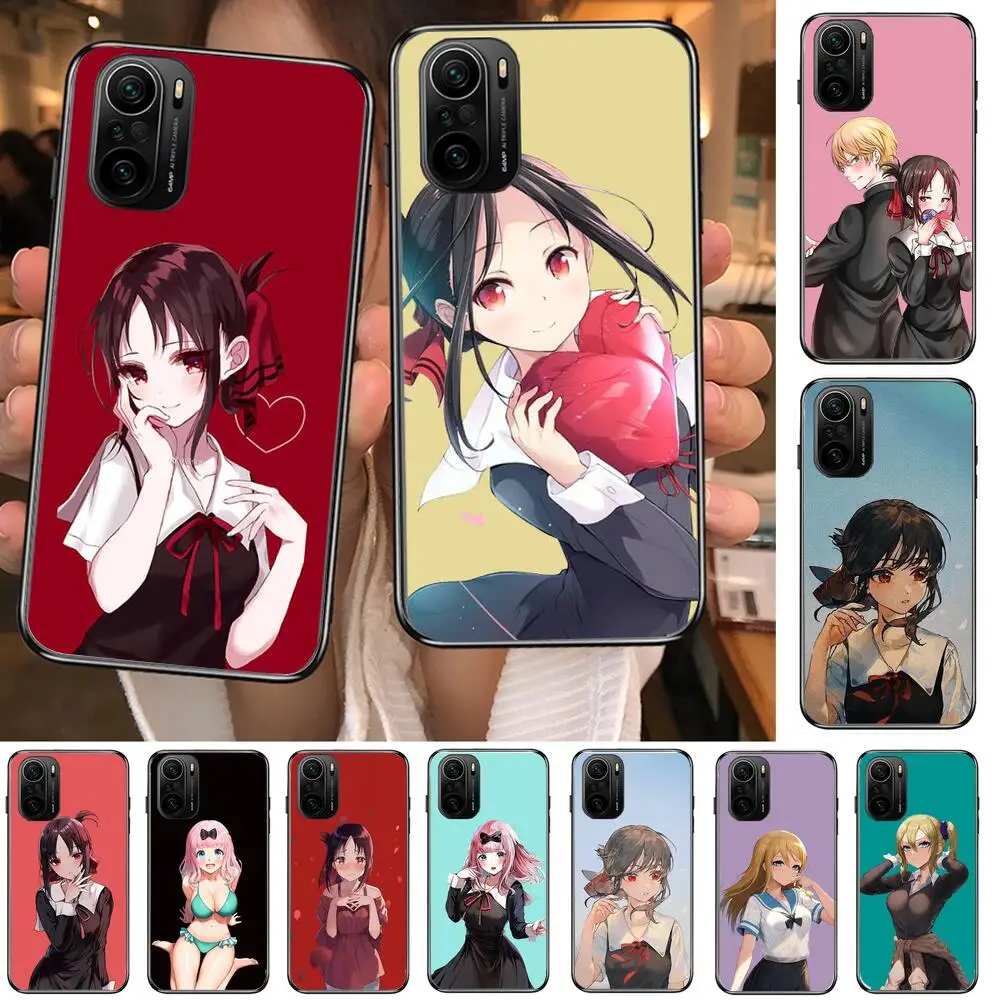 

Kaguya-sama: Love Is War Phone Case For xiaomi redmi POCO F1 F2 F3 X3 Pro M3 9C 10T Lite NFC Black Cover Silicone Back Prett mi