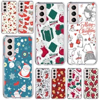 cartoon cute elk phone case capa for samsung galaxy s21 ultra s20 fe s8 s9 s10 s21 plus s10e s7 back cover coque funda