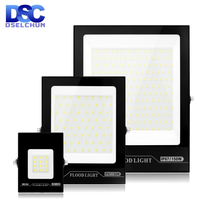 

Led Flood Light 10W 20W 30W 50W 100W 150W Reflector Led IP67 Waterproof Floodlight Outdoor Spotlight Lighting Street Garden Lamp