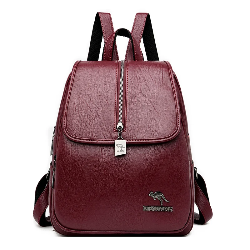 

Women Backpack Purse Fashion Leather Large Designer Travel Bag Ladies Shoulder Bags Students School Bags for Teenage Girls Bag