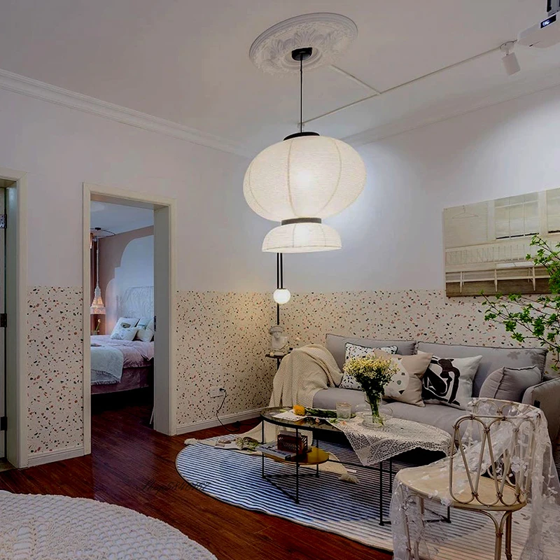 Датский дизайнерский подвесной светильник из рисовой бумаги современный фонарь