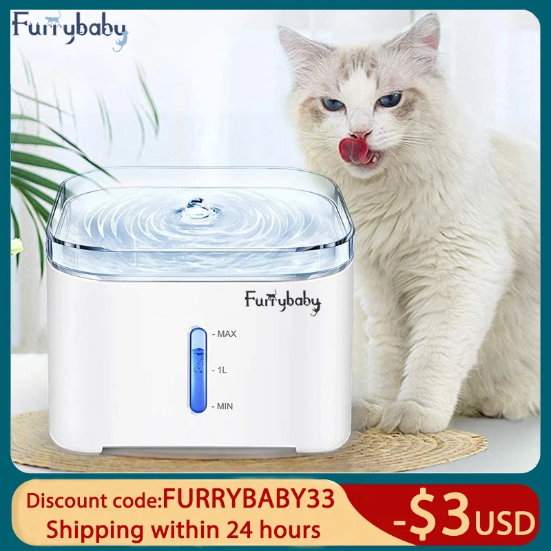 Furrybaby кошка фонтан воды 2L автоматический собака диспенсер для Электрический