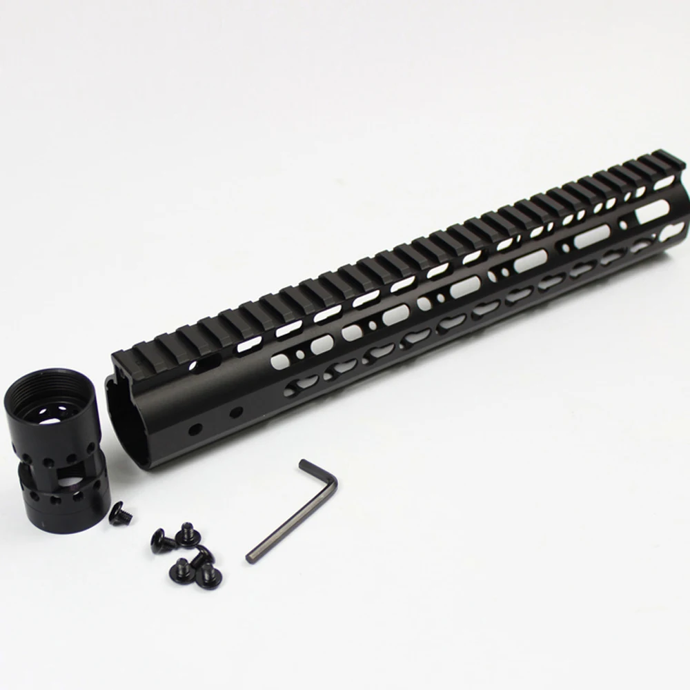 12 дюймов Keymod Handguard Rail черный/красный/загар/серый цвет Бесплатная система