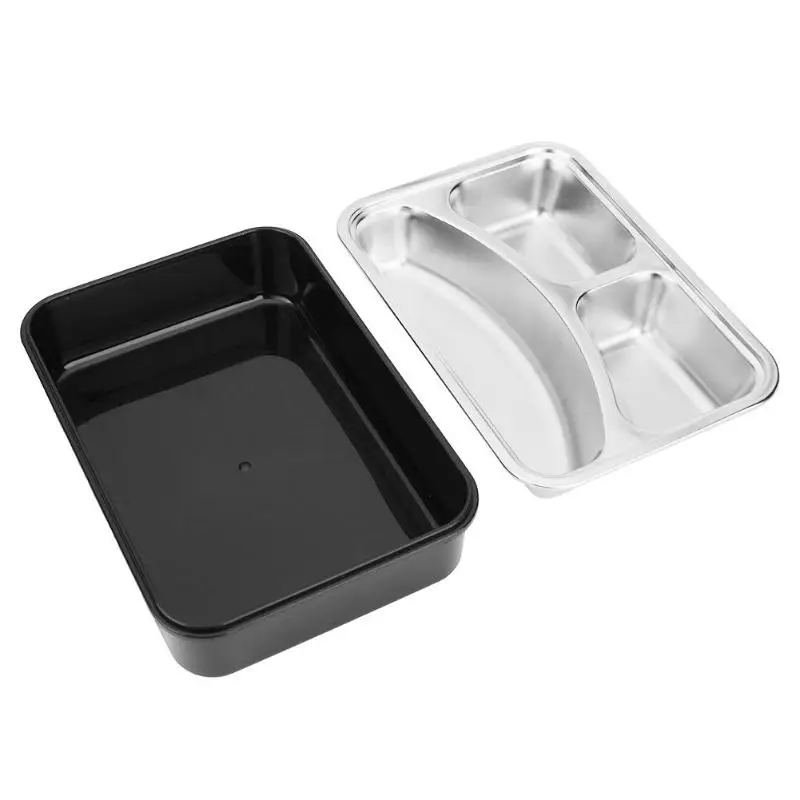 Портативная коробка из нержавеющей стали Bento для кухни герметичная Ланч бокс
