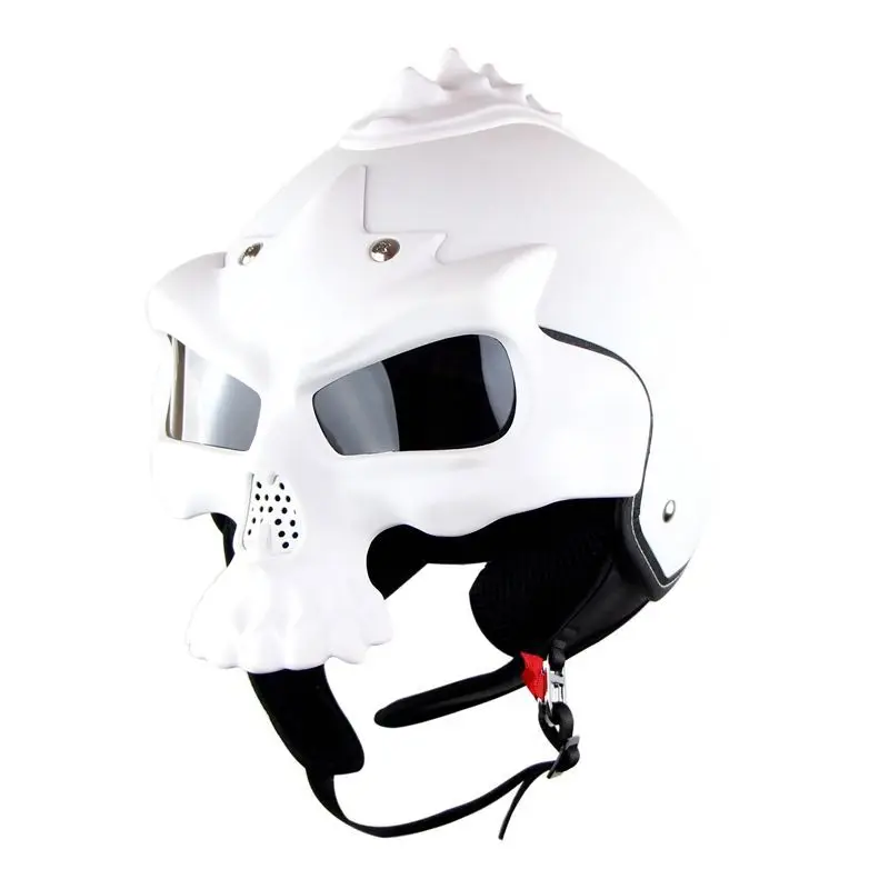 Маска скелета шлем черепа мотоциклетный летний полушлем из АБС-пластика защита