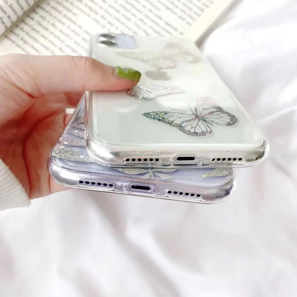 Чехол-накладка с изображением бабочки LACK блестящего мультяшного рисунка для 12