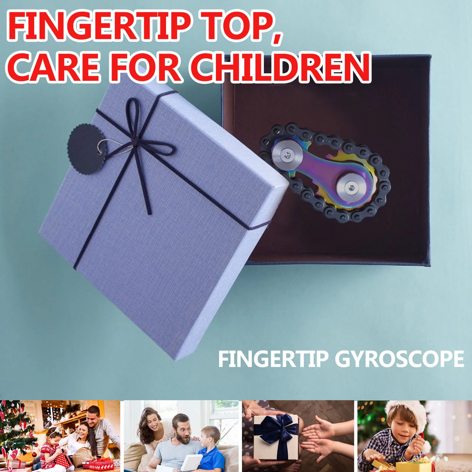 Новинка металлический Спиннер антистрессовая шестерня цепь Звездочка для