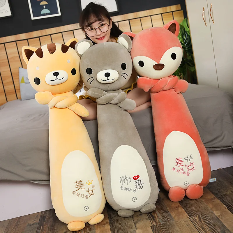 

Hot New Cute Cat Mouse Plush Toy Stuffed Soft Animal Doll Sleep Long Pillow Kawaii Gifts for Children Lovely Kids Toys Baby Doll