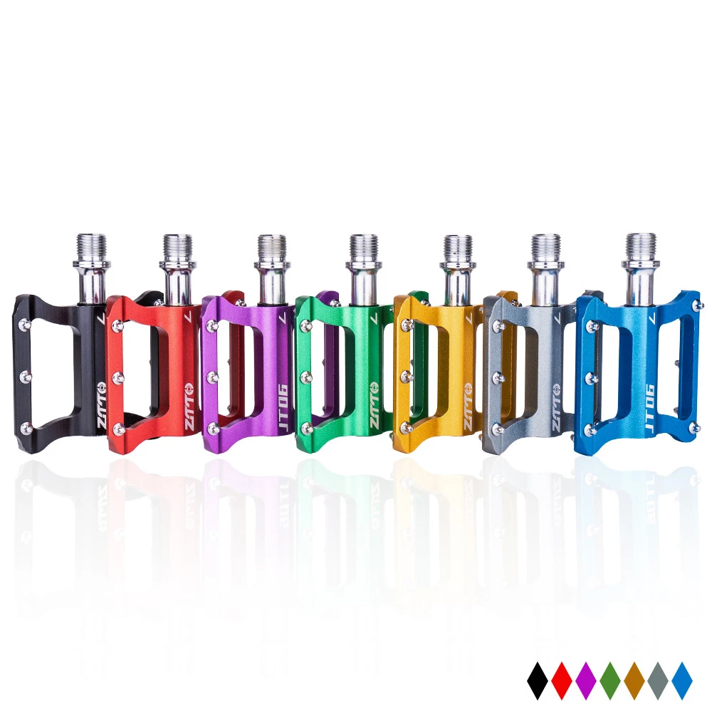 

New Mountain Bike Aluminum Alloy Pedals 7 Colors Road Bike Pedals Anti-skid MTB Bicycle Pedal Bike Cycling Accessories