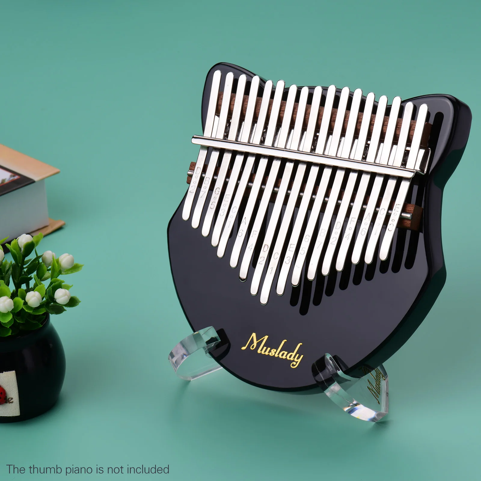 

Muslady Portable Thumb Piano Stand Holder Transparent Acrylic Kalimba Bracket Detachable for 10-key & Kalimba 17-key