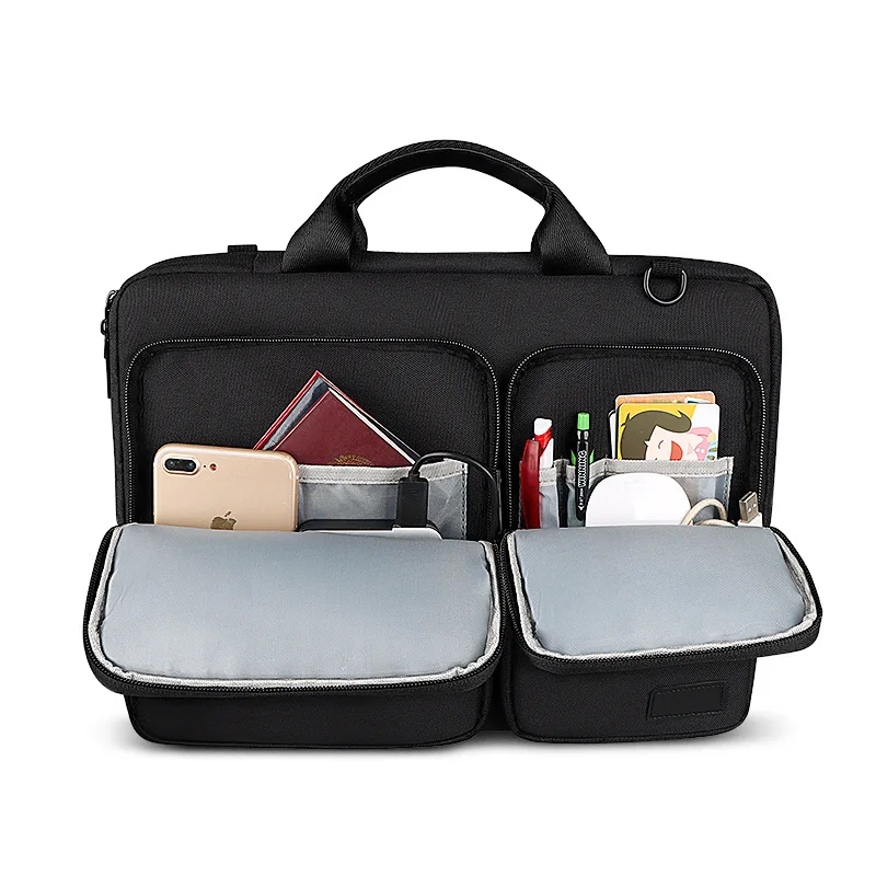 laptop sleeve bag for macbook pro 13 15 air 13 15 case cover notebook handbag 14 13 3 15 4 15 6 for hp lenovo dell shoulder capa free global shipping