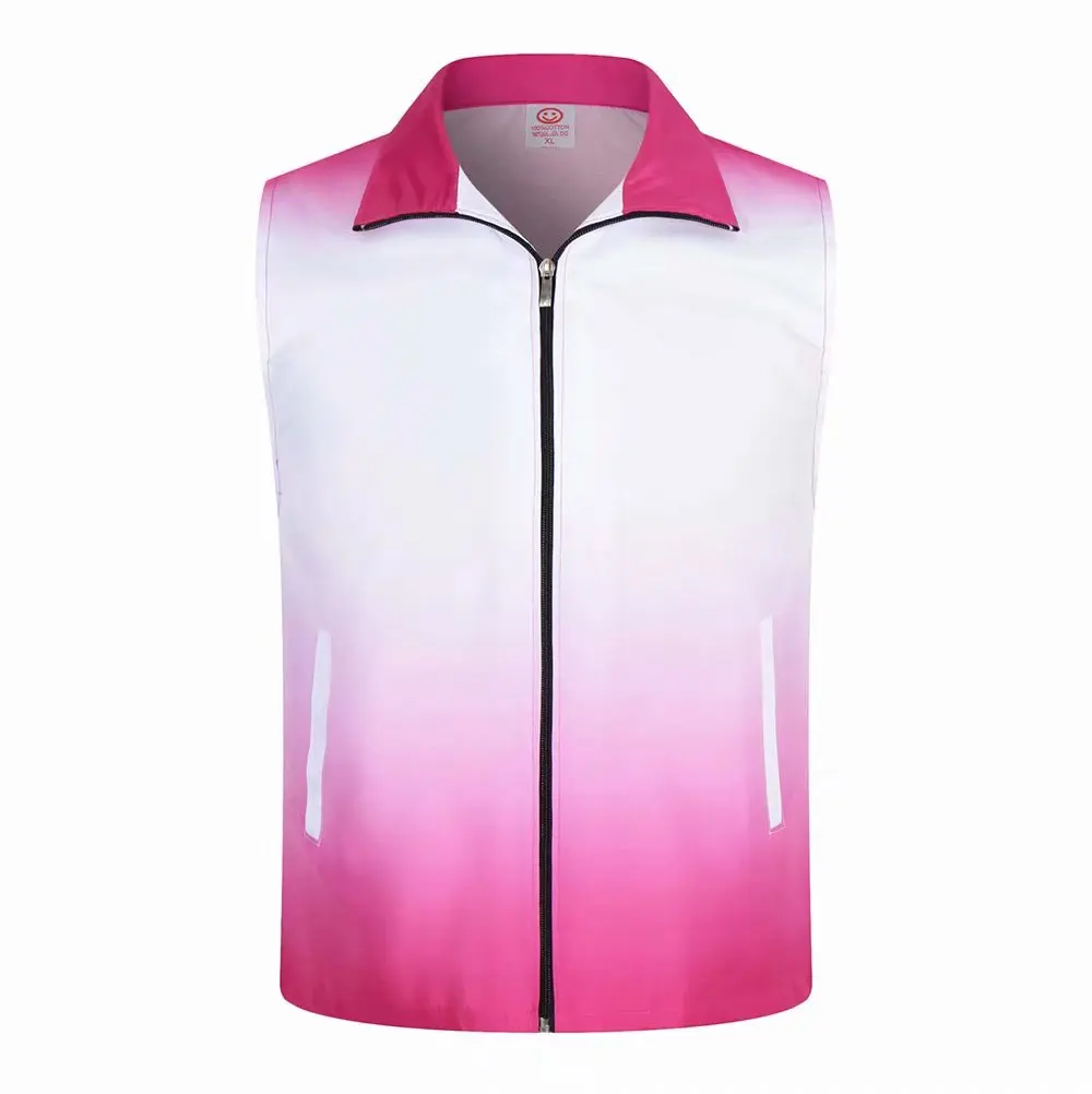 1 шт бесплатная индивидуальный дизайн градиент жилеты с принтом по всему размеру