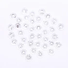 300 шт., круглые пуговицы с кристаллами, 13 мм