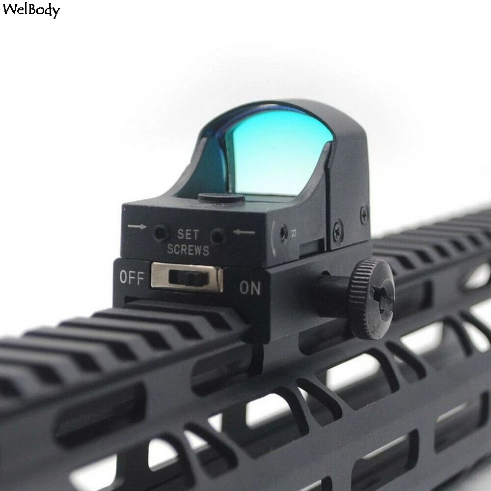 

Tactical Holographic Red Dot Sight Micro Red Dot Scope Shooting Reflex Sight Scope For Airsoft Rifle Hunting Sniper Gear