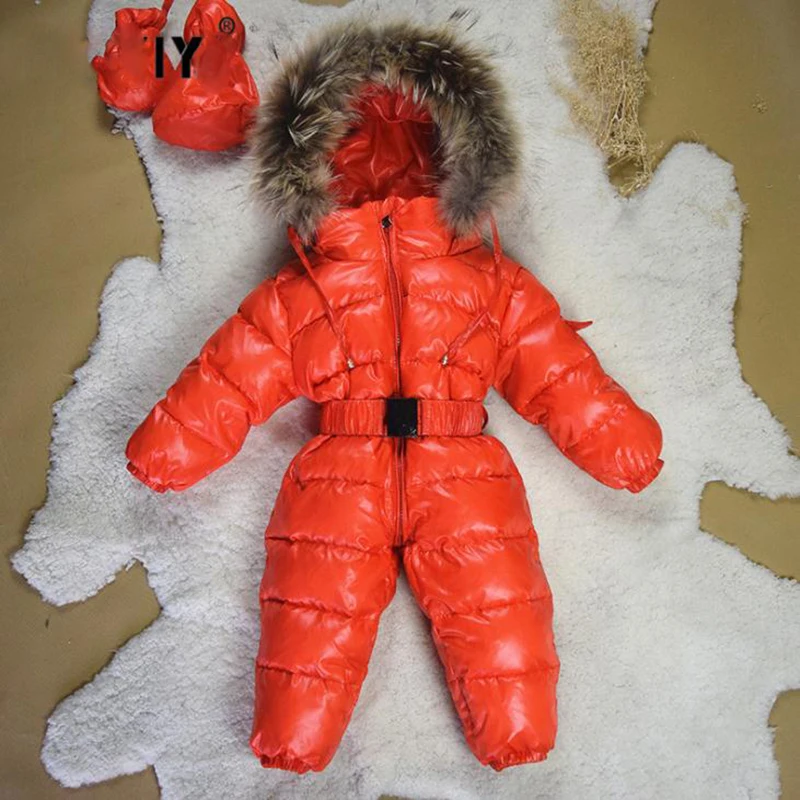 Winter Baby Boy Jumpsuit Infant Snowsuit Hooded Warm Overalls for Kids Russian Clothes | Детская одежда и обувь