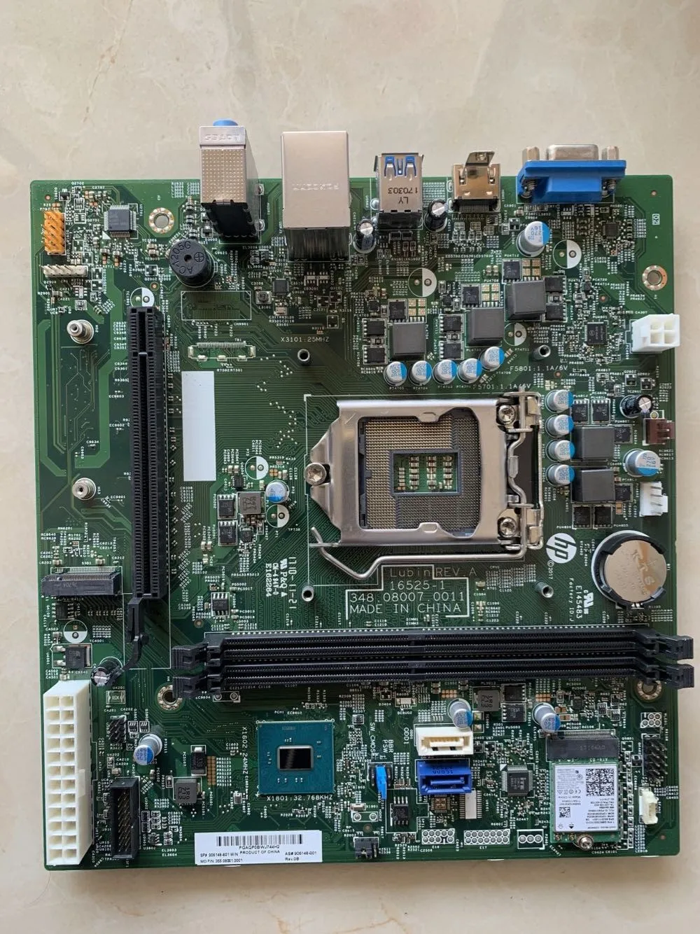 

For HP Pavilion 570-P Slimline 270-P Desktop Motherboard SR2WA H270 906148-601 906148-001 348.08007.0011 LGA 1151