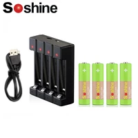 soshine aaahr03 rechargeable li ion 1 5v 600 mwh battery