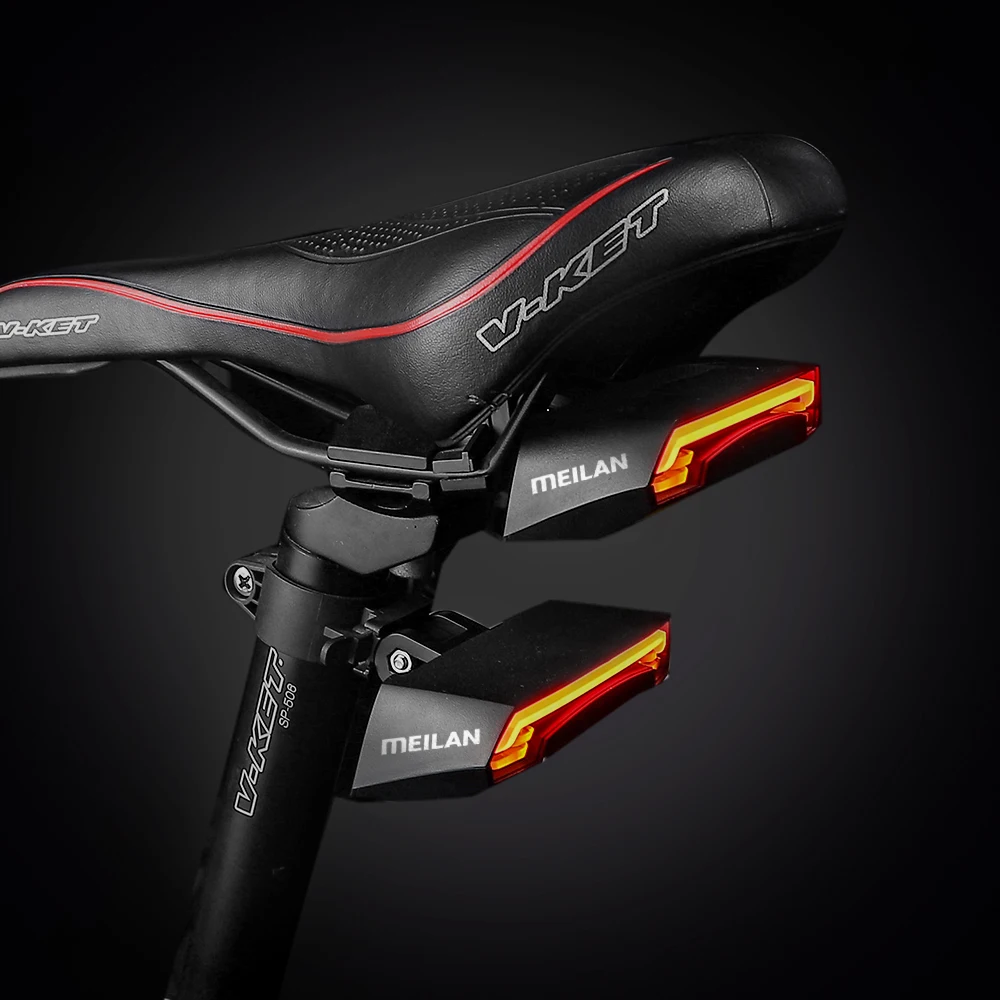 Meilan X5 Wireless bike Brake light version Flash Safety Rear Turn Bicycle Wireless Remote Control turning laser light