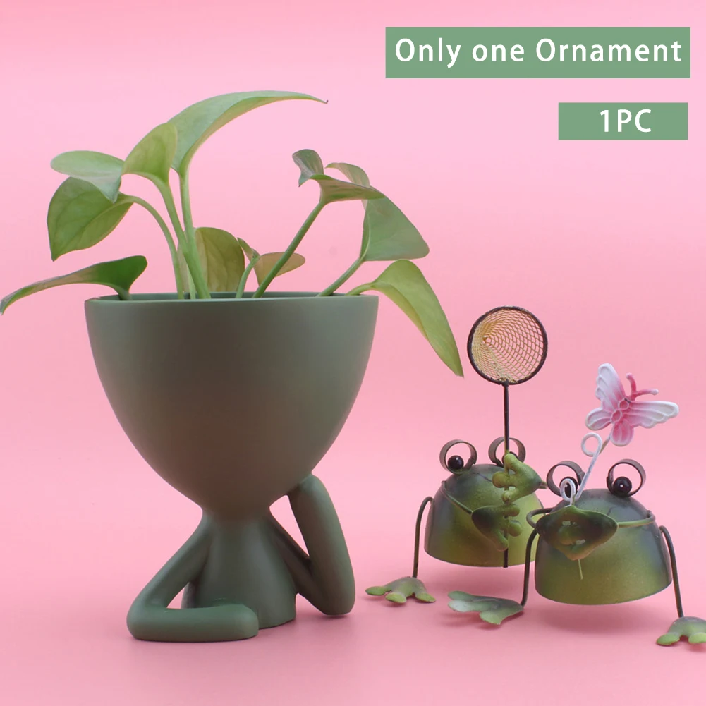 

Home Decor Office Key Living Room Statue Storage Holder Desktop Cute Multifunctional Resin Pen Cheek Supporting Gift Bedroom