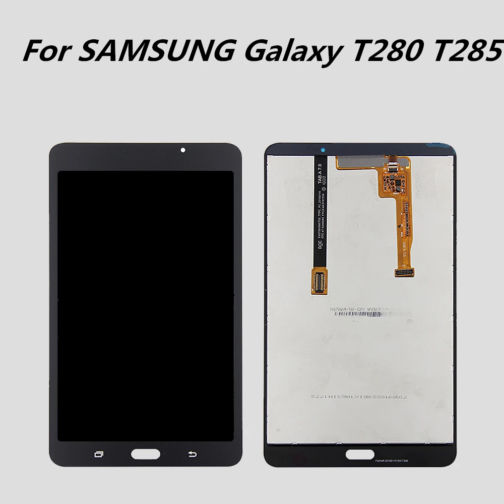 Сенсорный ЖК экран для SAMSUNG Galaxy T280 7 дюймов Samsung Tab A 0 2016 планшета T285 с рамкой