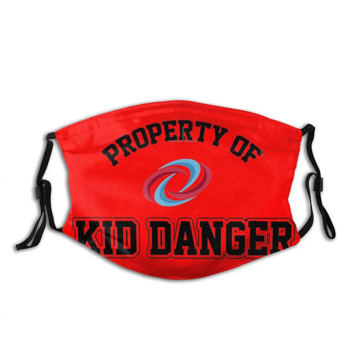 

Property Of Kid Danger Non Disposable Printed Mouth Face Mask Anti Wind Cold Proof with Filters Winter Protection Cover Muffle