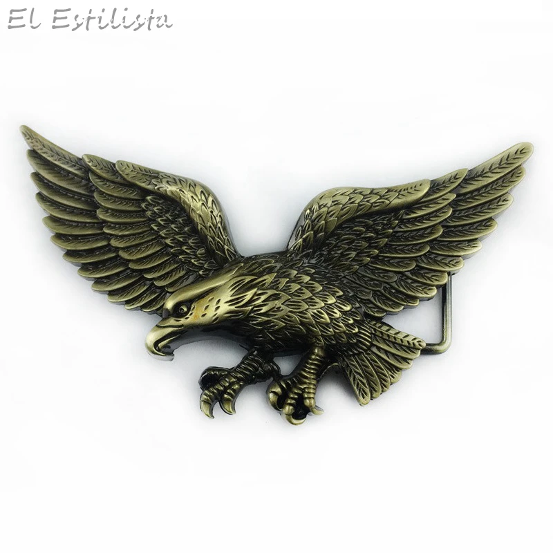 3D бронза Цвет Орел ковбойский ремень модная обувь с пряжкой хорошее покрытие