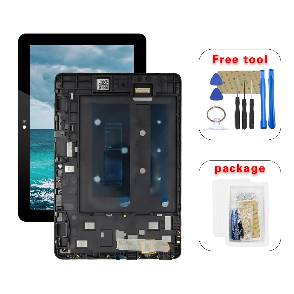 ЖК-дисплей с сенсорным экраном и дигитайзером в сборе рамкой для Amazon Fire HD 8 2020 10-го