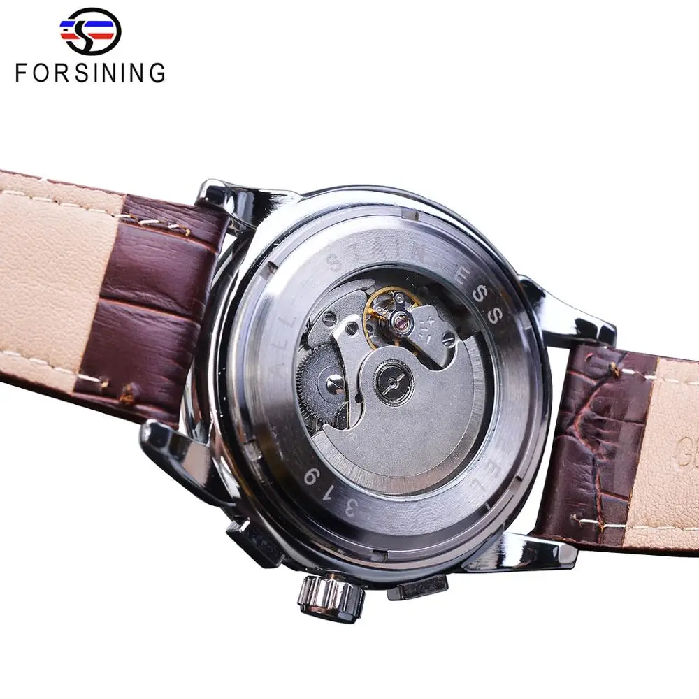 Часы наручные Forsining Мужские механические модные автоматические с индикацией