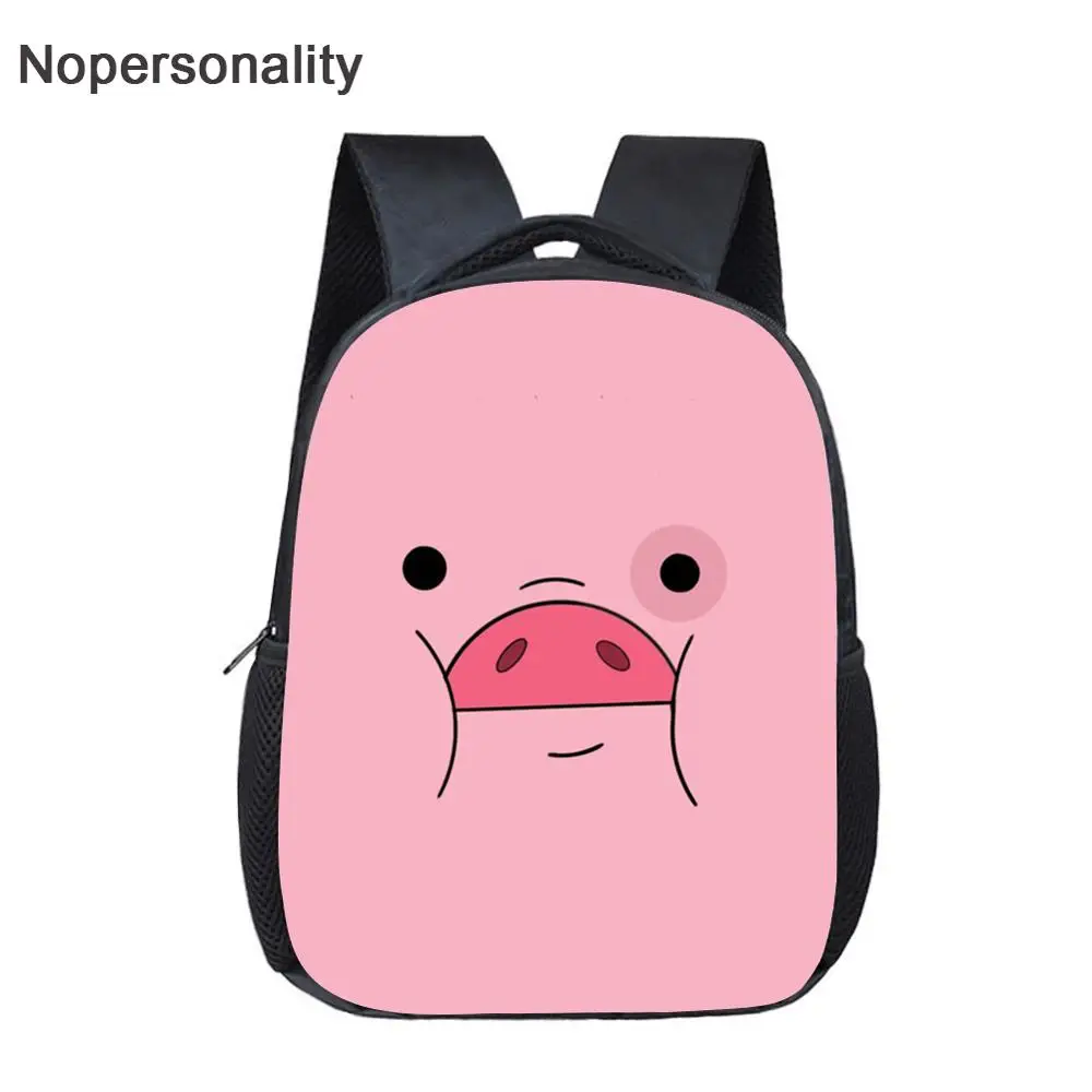 

Nopersonality Baby Kawaii Cartoon Face Print School Backpack Preppy Bookbag for Toddler Kids Facial Expression Printing Bagpack