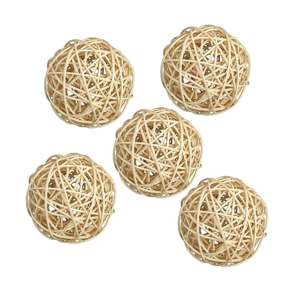 

5pcs Rattan Balls for String Lights Wedding/Party/Holiday Decorate Ball 7CM