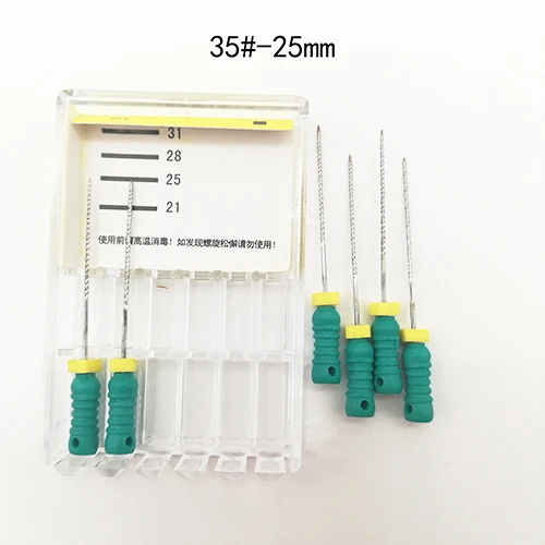 1 pack(35-25mm) 8 packs 8#-40# 25mm Dental K Files Root Canal Dentistry Endodontic Instruments Dentist Tools Hand Use Stainless Steel - Цвет: 1 pack(35-25mm)