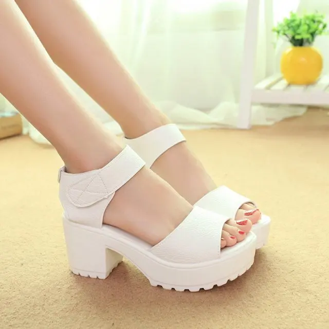 

Fashion sandals women Summer shoes Woman wedges platform sandals high heel soft pu women shoes sandals thick heel sandals rtg67