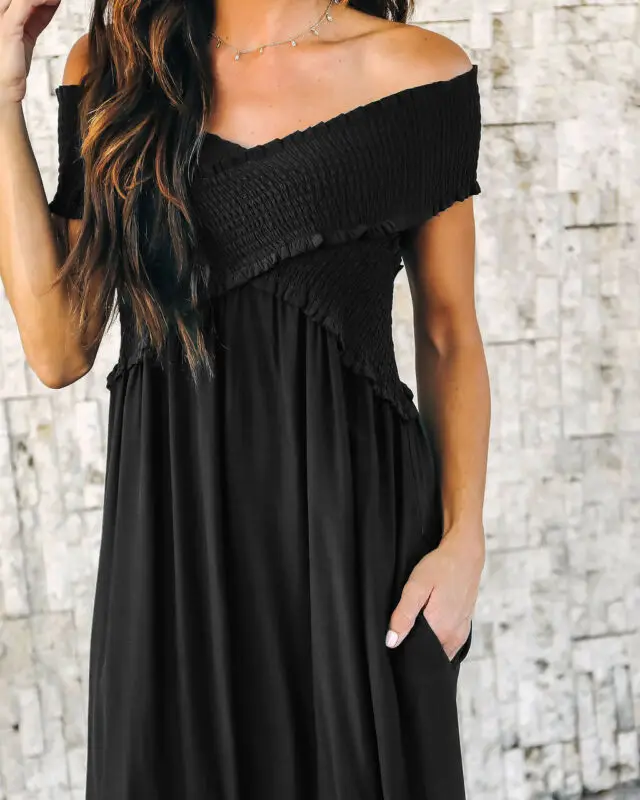 Летнее модное милое женское богемное однотонное черное сексуальное праздничное