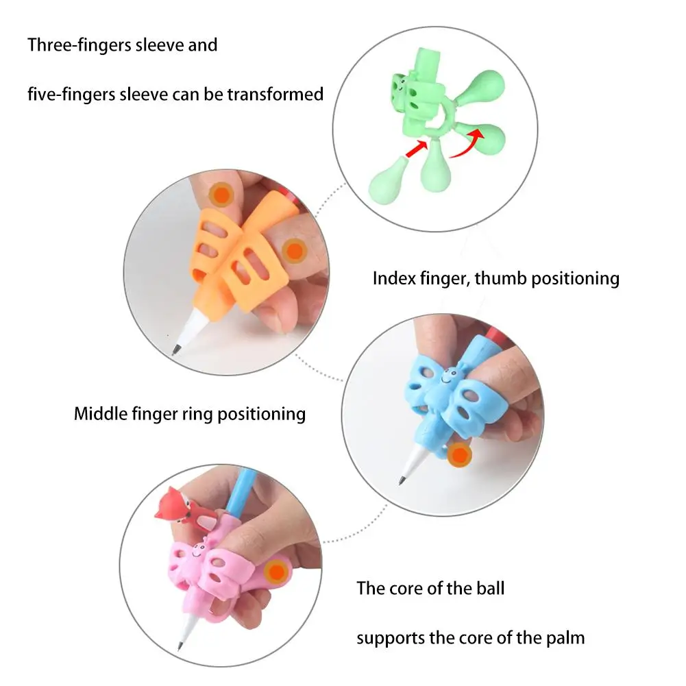 Ручки для студентов силиконовая эргономичная ручка захвата коррекции осанки с